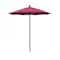 California Umbrella 7.5' Black Aluminum Market Patio Umbrella, Sunbrella Hot Pink 194061334508 - alternate 1